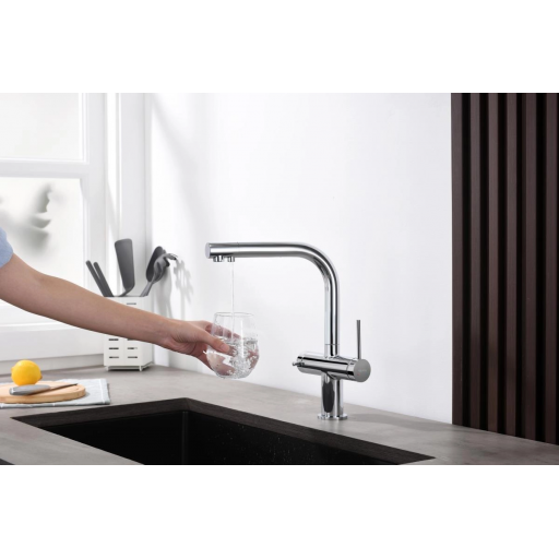 Смеситель для кухни AQUATEK Европа AQ1385CR однорычажный хром